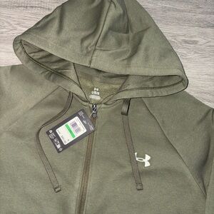 Under Armour Sage Green Full-Zip Hoodie
